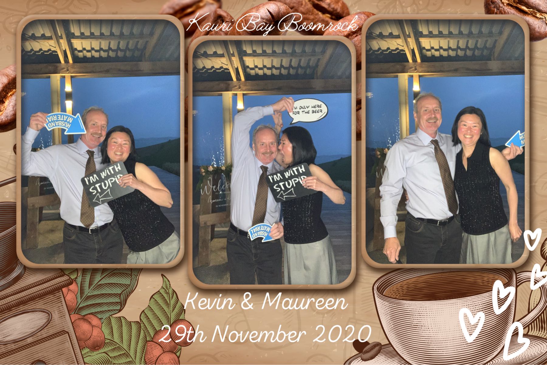 Maureen & Kevin's wedding | View more photos from the event at gallery.photobooth.co.nz/u/SelfieCentral/Maureen-Kevins-wedding